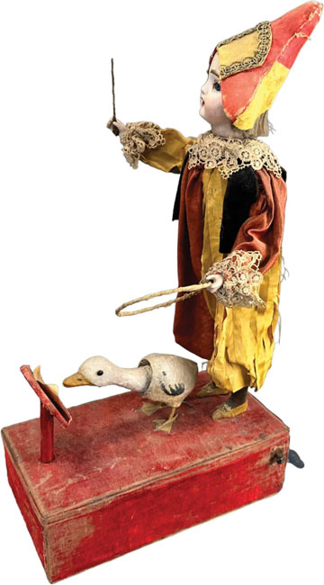 Boy automaton with musical goose
